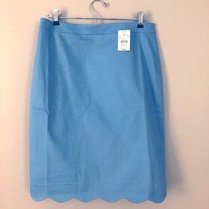 Blue J.Crew Pencil Skirt Sz. 4 NWT
